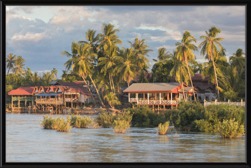 Riverbank of Don Khon (2) - Great Pictures Framed