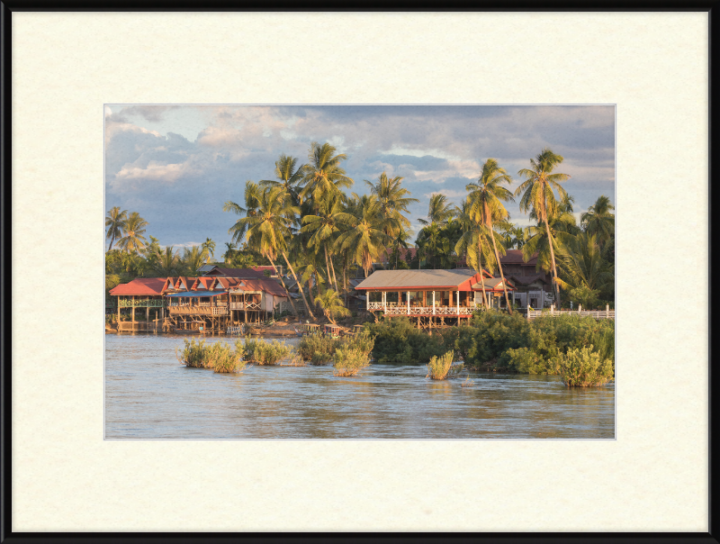 Riverbank of Don Khon (2) - Great Pictures Framed