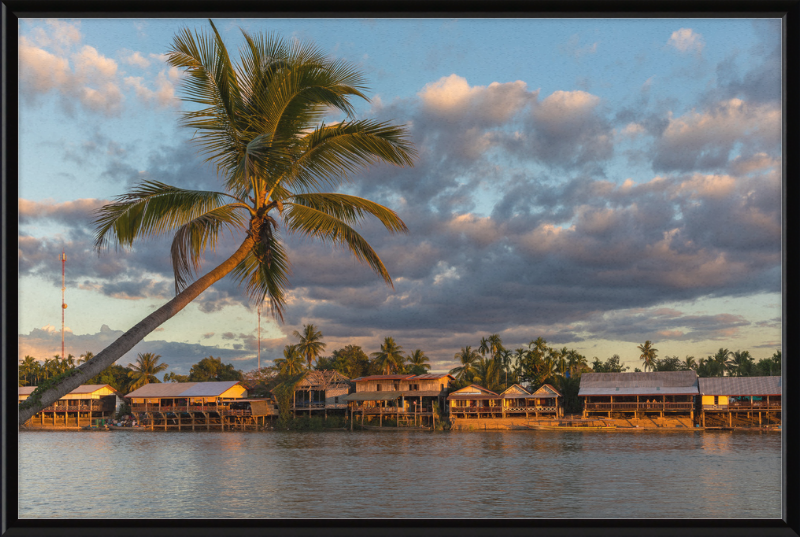 River bank of Don Khon - Great Pictures Framed