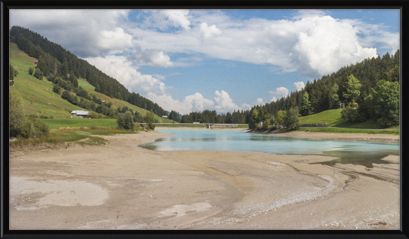 Breil-Brigels Reservoir - Great Pictures Framed