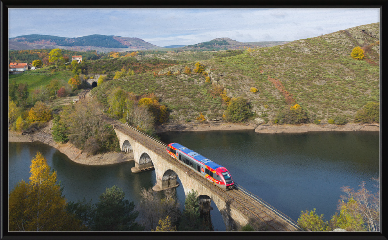 SNCF X73500 La Bastide Saint-Laurent - Villefort - Great Pictures Framed