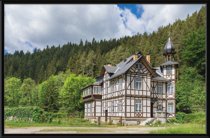 Half-timbered Mansion - Great Pictures Framed