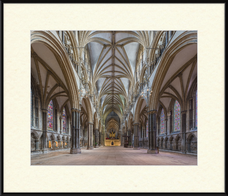 Lincoln Cathedral Nave 1, Lincolnshire, UK - Great Pictures Framed