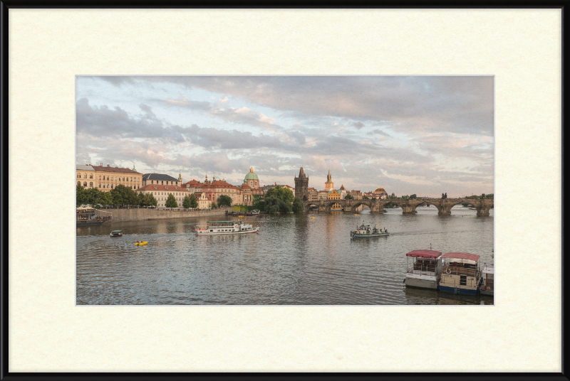 North View of Charles Bridge from Mánesův Most, Prague - Great Pictures Framed