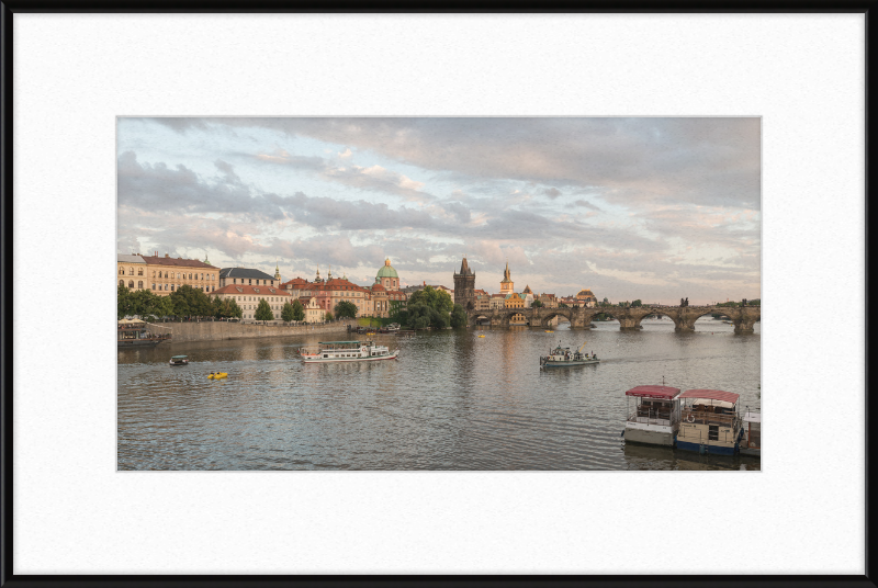 North View of Charles Bridge from Mánesův Most, Prague - Great Pictures Framed