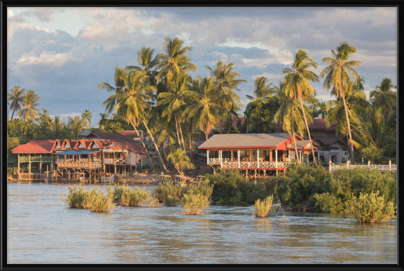 Riverbank of Don Khon (2) - Great Pictures Framed