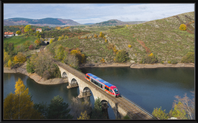 SNCF X73500 La Bastide Saint-Laurent - Villefort - Great Pictures Framed