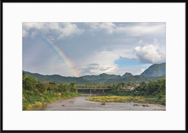 The Old Bridge of Luang Prabang, Laos - Great Pictures Framed