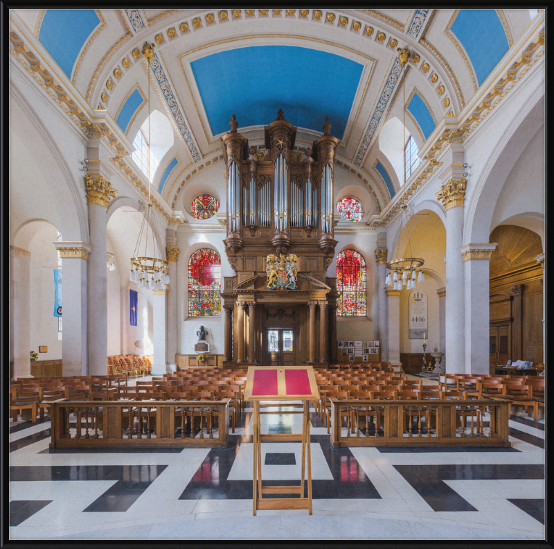 St Mary-le-Bow Church Interior 2, London, UK - Great Pictures Framed