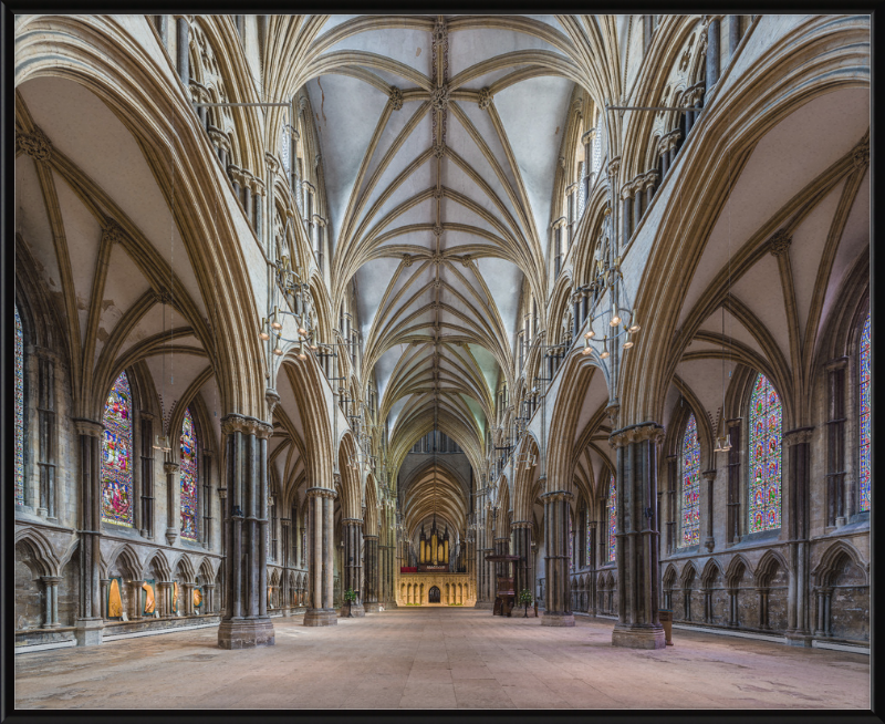 Lincoln Cathedral Nave 1, Lincolnshire, UK - Great Pictures Framed