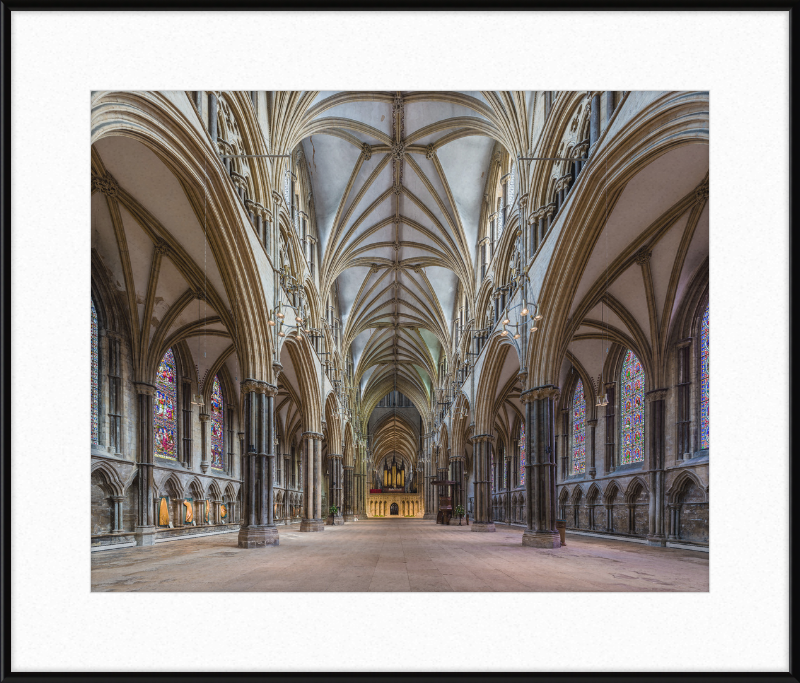 Lincoln Cathedral Nave 1, Lincolnshire, UK - Great Pictures Framed