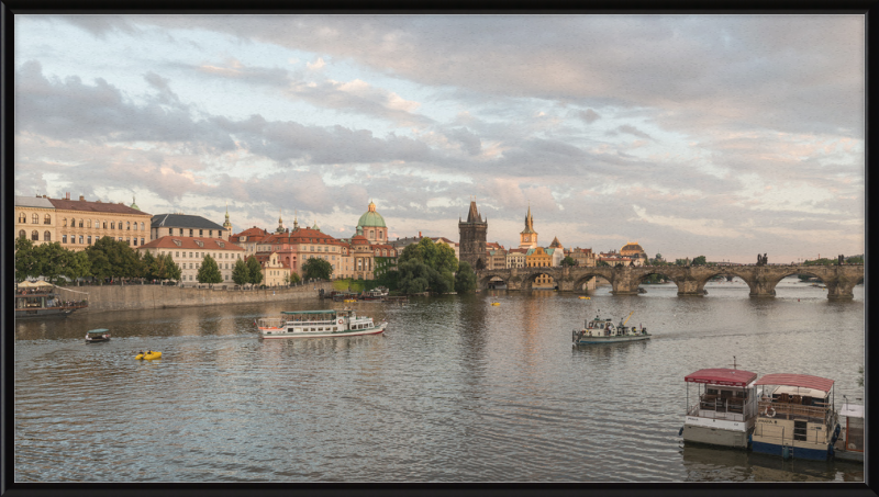 North View of Charles Bridge from Mánesův Most, Prague - Great Pictures Framed