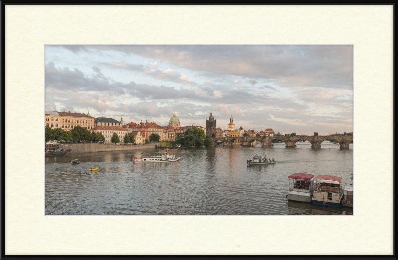 North View of Charles Bridge from Mánesův Most, Prague - Great Pictures Framed