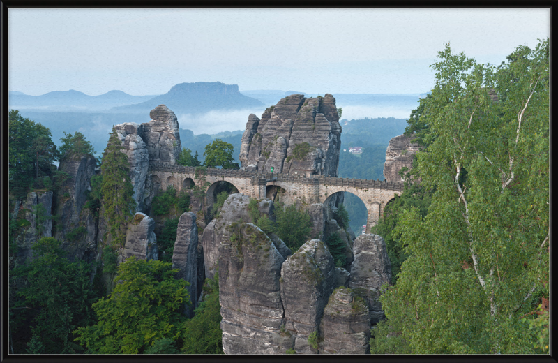 The Bastei Bridge - Great Pictures Framed