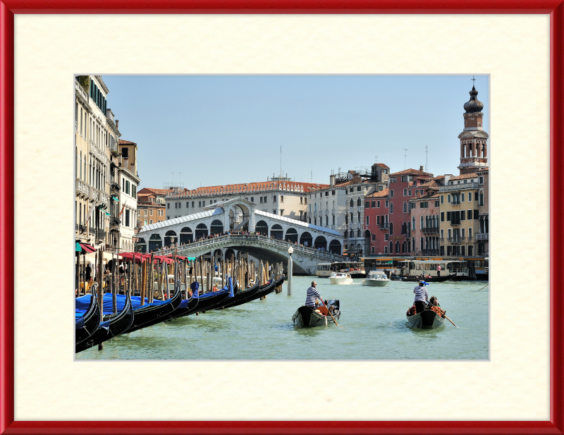 Rialto Gondoliers - Great Pictures Framed
