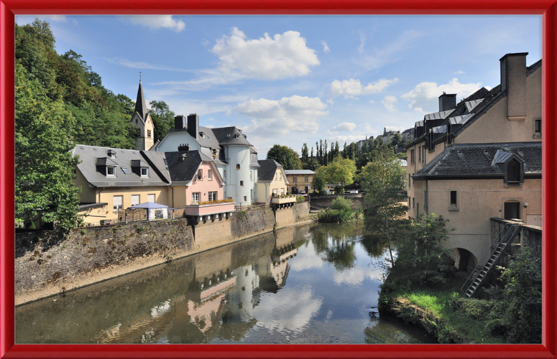 Luxembourg Pfaffenthal Alzette Béinchen - Great Pictures Framed