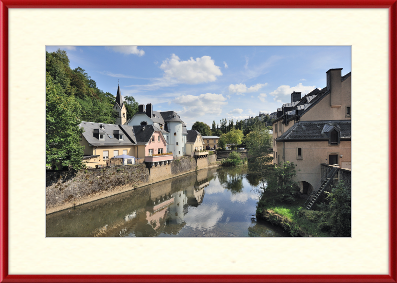 Luxembourg Pfaffenthal Alzette Béinchen - Great Pictures Framed