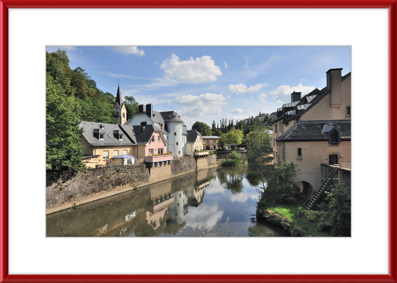 Luxembourg Pfaffenthal Alzette Béinchen - Great Pictures Framed