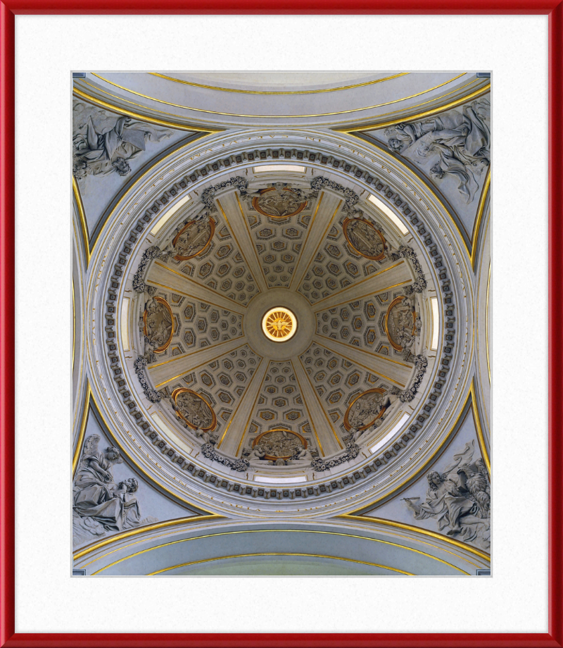 Dome of Bernini's Parish Church in Castel Gandolfo - Great Pictures Framed