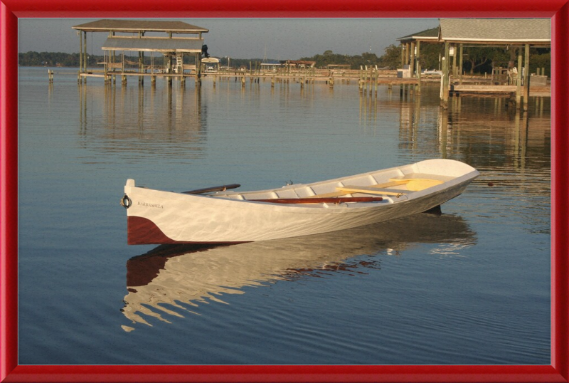 Winnie Davis 1880’s Skiff Named Barbashela - Great Pictures Framed