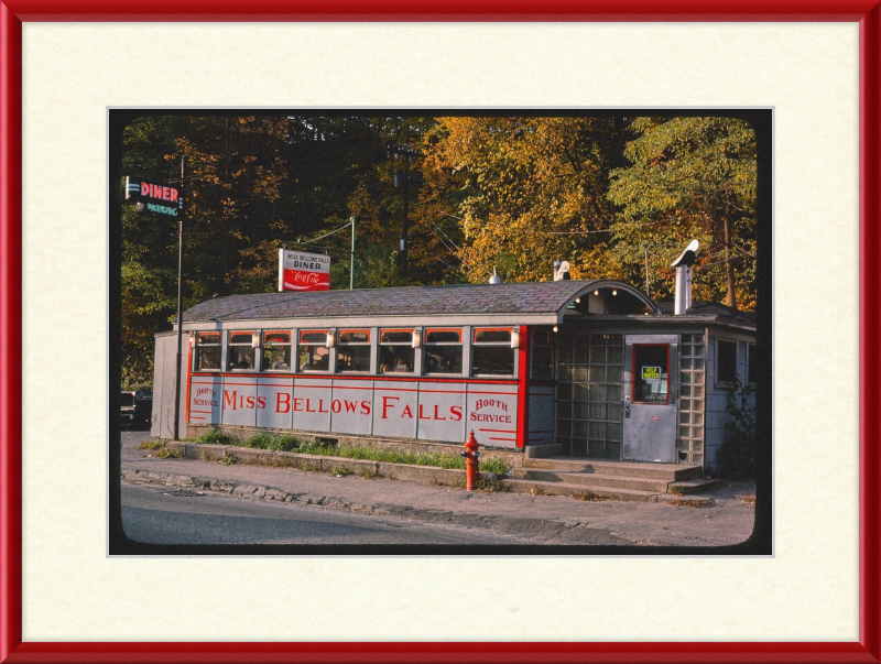 Miss Bellows Falls Diner Bellows Falls Vermont - Great Pictures Framed