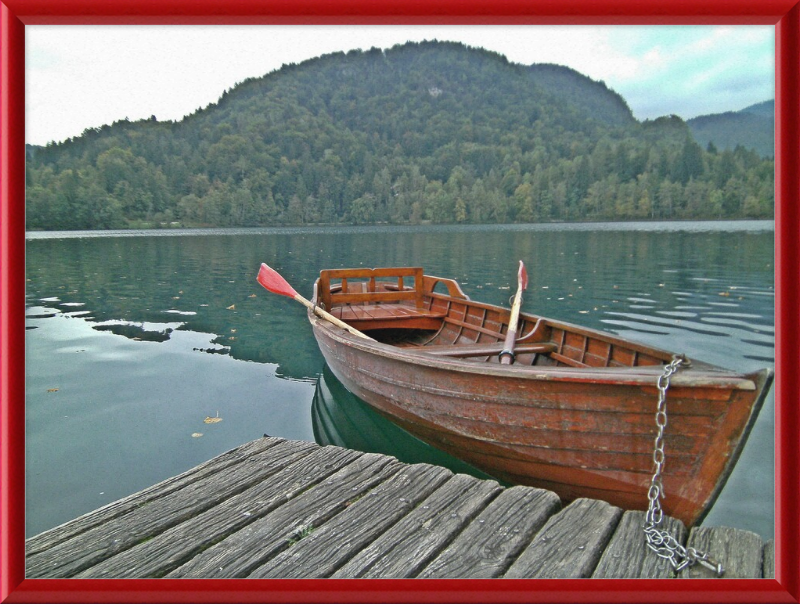 Our Little Row Boat - Bled Slovenia - Great Pictures Framed