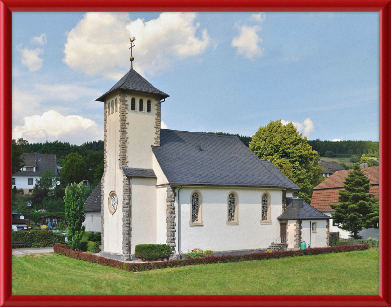 Katholische Kirche Helminghausen - Great Pictures Framed