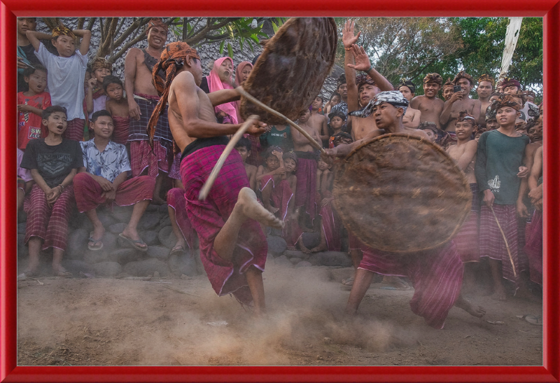 Peresean Traditional Sport of Sasak Tribe - Great Pictures Framed