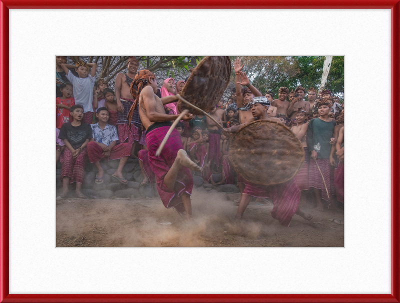 Peresean Traditional Sport of Sasak Tribe - Great Pictures Framed