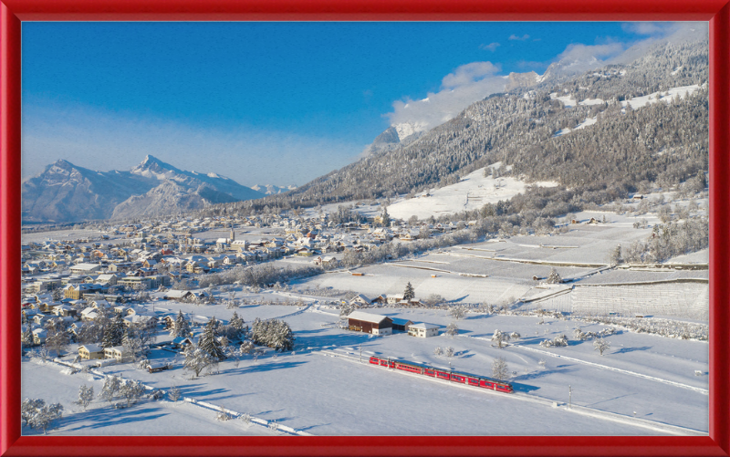 RhB ABe 8-12 Malans Winter - Great Pictures Framed