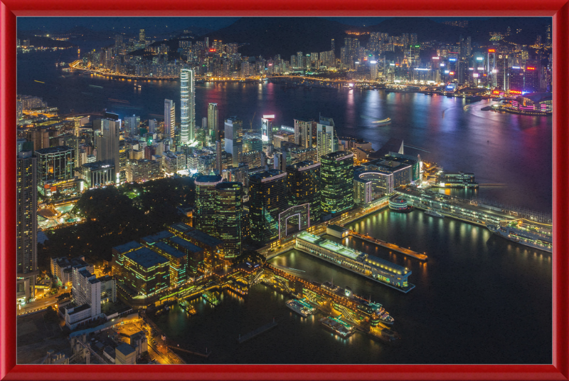 View of Victoria Harbor - Great Pictures Framed