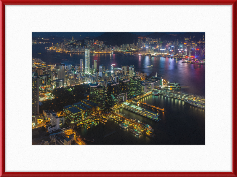 View of Victoria Harbor - Great Pictures Framed