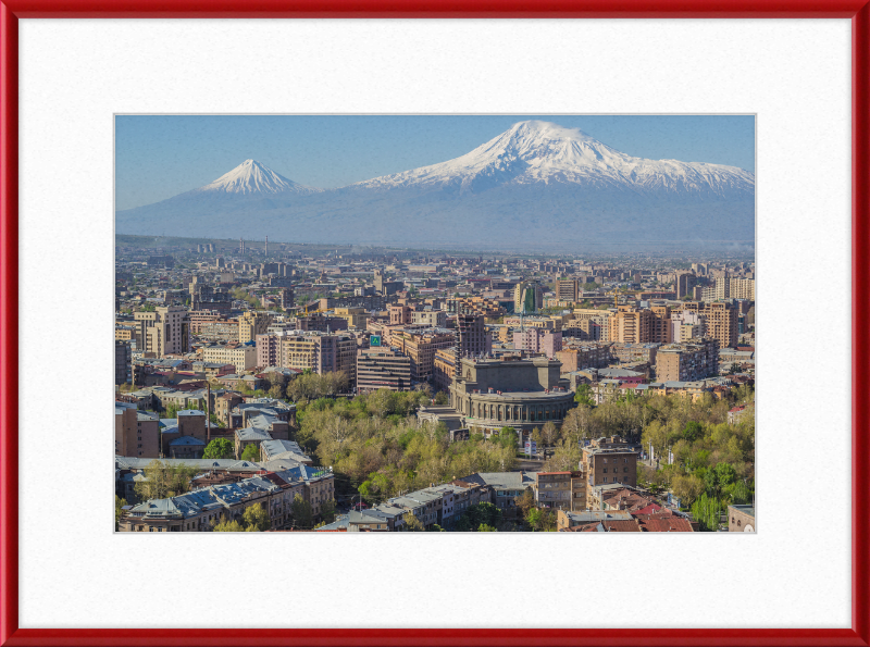 Mount Ararat and the Yerevan Skyline - Great Pictures Framed