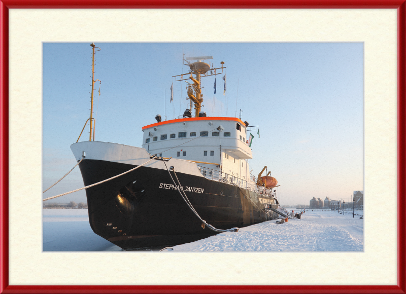 Icebreaker Stephan Jantzen in Stadthafen Rostock - Great Pictures Framed