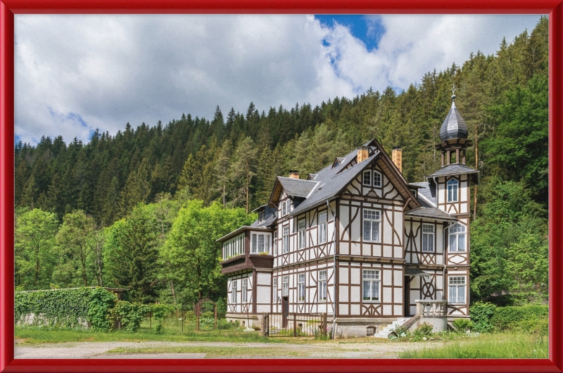 Half-timbered Mansion - Great Pictures Framed