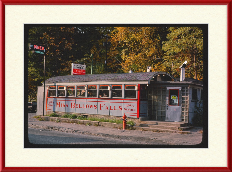 Miss Bellows Falls Diner Bellows Falls Vermont - Great Pictures Framed