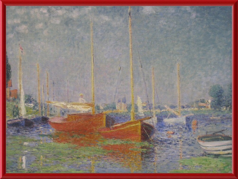 Red Boats at Argenteuil - Great Pictures Framed