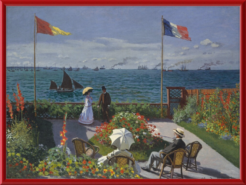 Garden at Sainte-Adresse - Great Pictures Framed