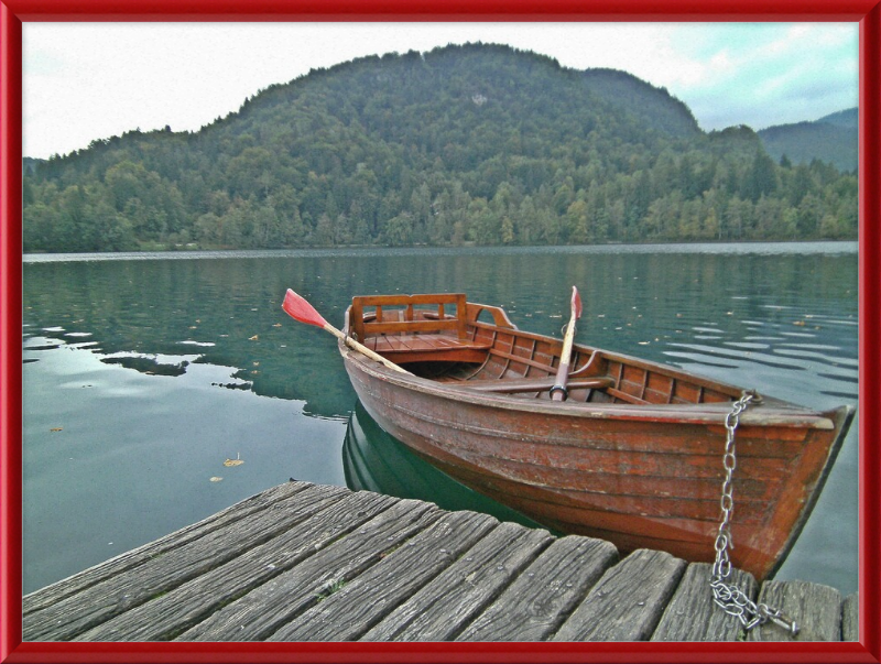 Our Little Row Boat - Bled Slovenia - Great Pictures Framed