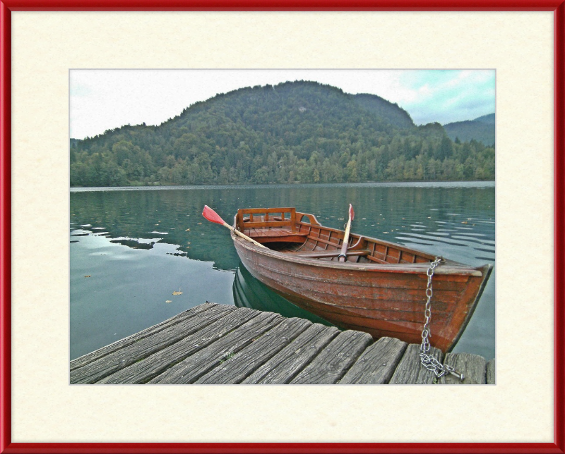 Our Little Row Boat - Bled Slovenia - Great Pictures Framed