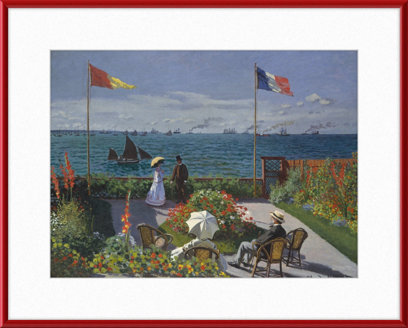 Garden at Sainte-Adresse - Great Pictures Framed