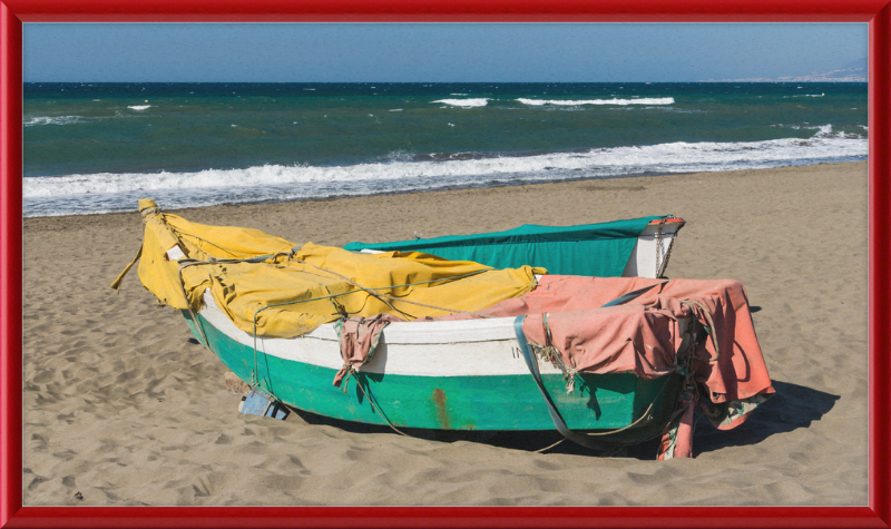 Boats on the Beach, Rincon de la Victoria, Andalusia, Spain - Great Pictures Framed