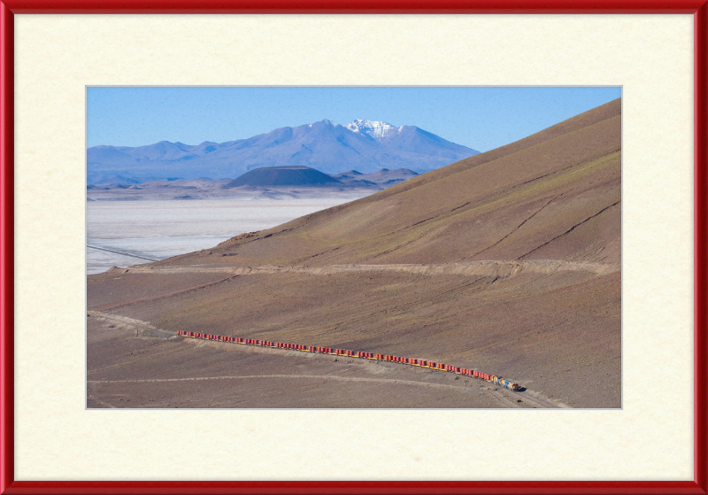 Trains on the Salar de Carcote - Great Pictures Framed