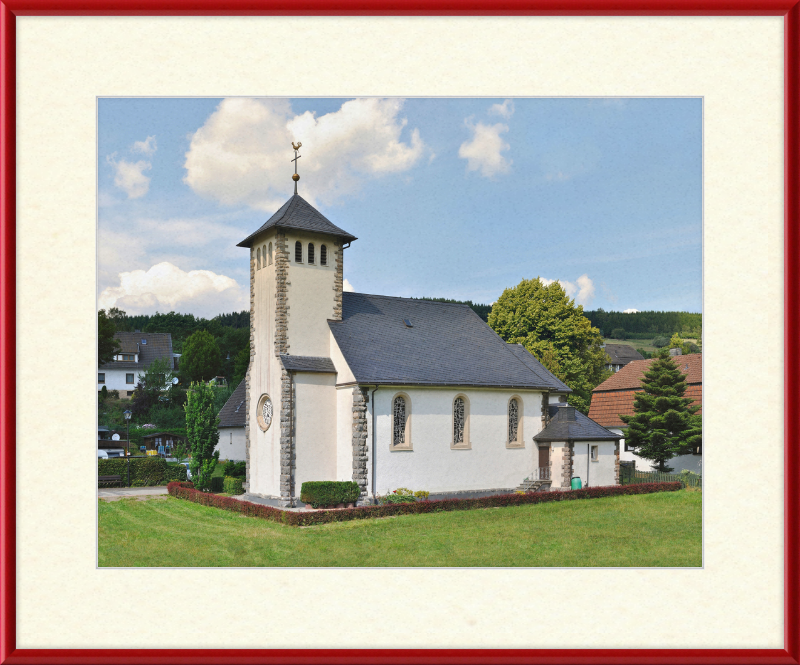 Katholische Kirche Helminghausen - Great Pictures Framed