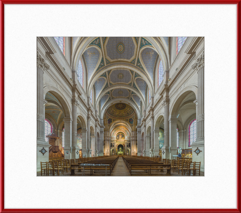 Inside the Church of Saint-François-Xavier - Great Pictures Framed