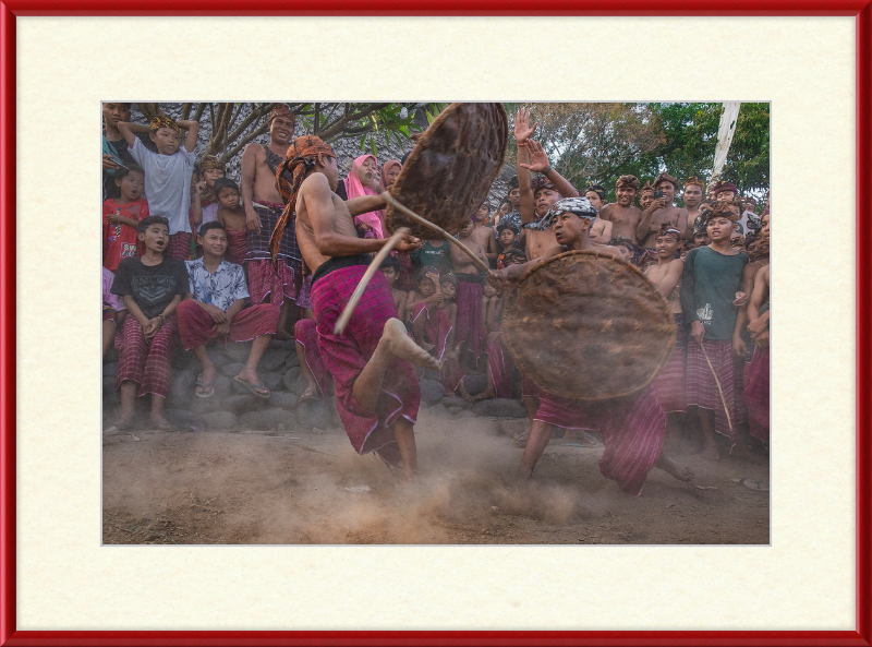 Peresean Traditional Sport of Sasak Tribe - Great Pictures Framed