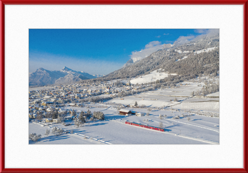 RhB ABe 8-12 Malans Winter - Great Pictures Framed