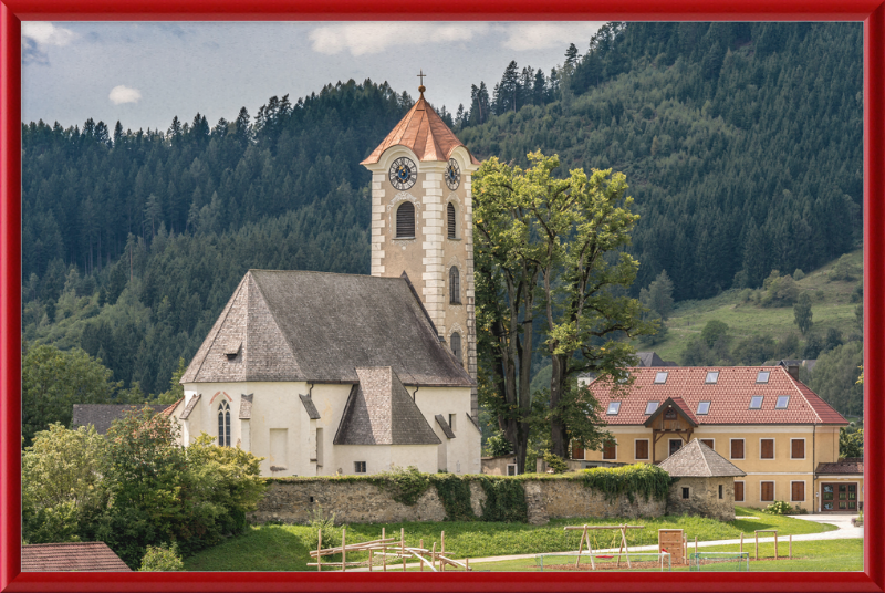 The Parish Church of Saint George in Frauenstein - Great Pictures Framed