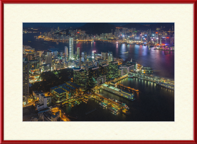 View of Victoria Harbor - Great Pictures Framed