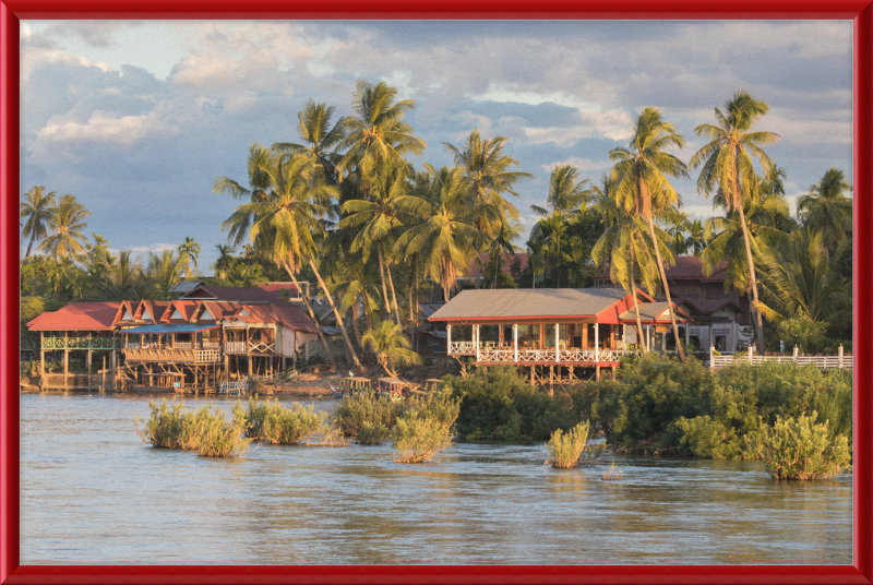 Riverbank of Don Khon (2) - Great Pictures Framed